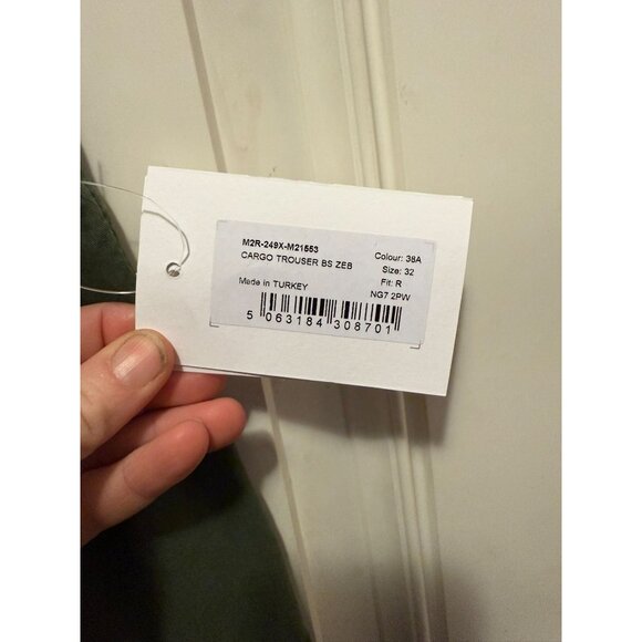 PS Paul Smith Zebra-motif cargo pants 32 - Green - Picture 4 of 6